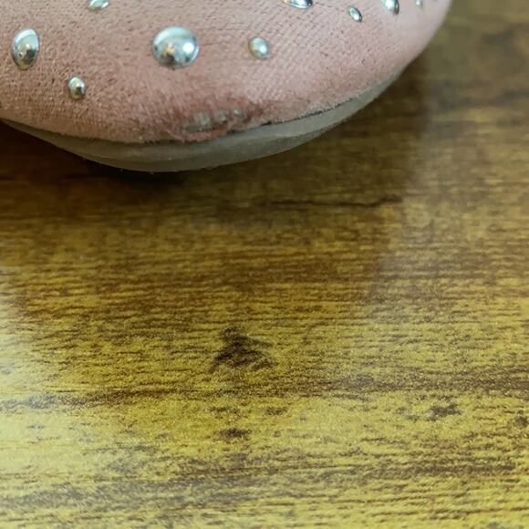 Time & Tru Dusty Pink Studded Rounded Toe Mules - Picture 10 of 11